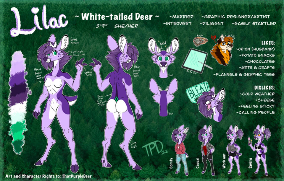 ThatPurpleDeer Art Reference price sheet