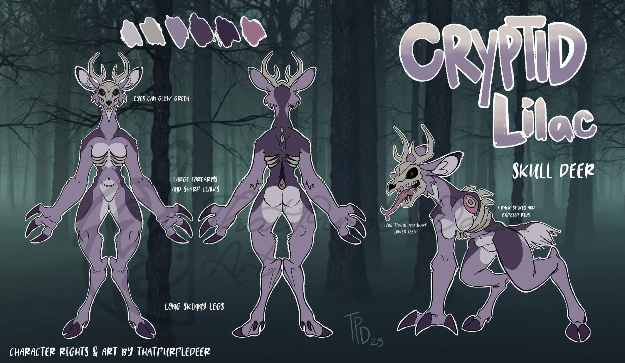 ThatPurpleDeer Art Reference price sheet